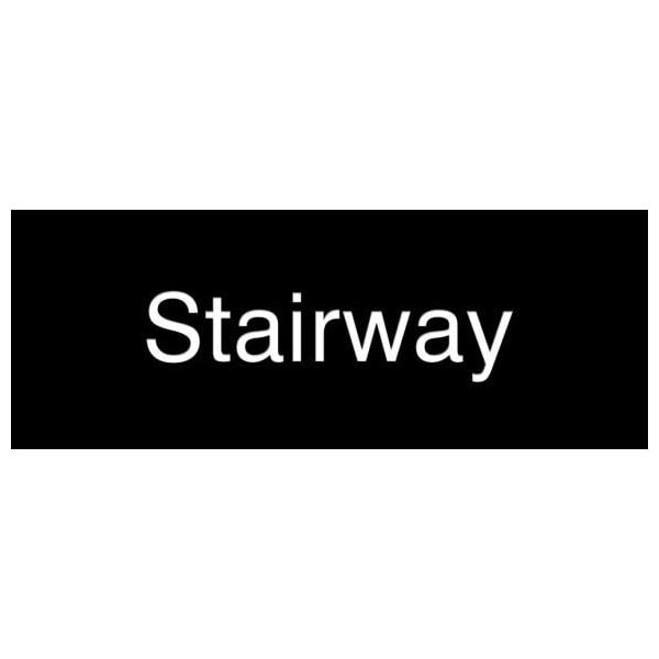 Accuform 8 in W x 3 in H, Engraved Plastic PSG838BK - main